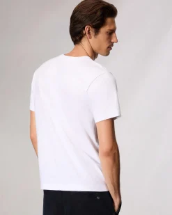 rag & bone rb Number 5 T-Shirt Washed White Clearance
