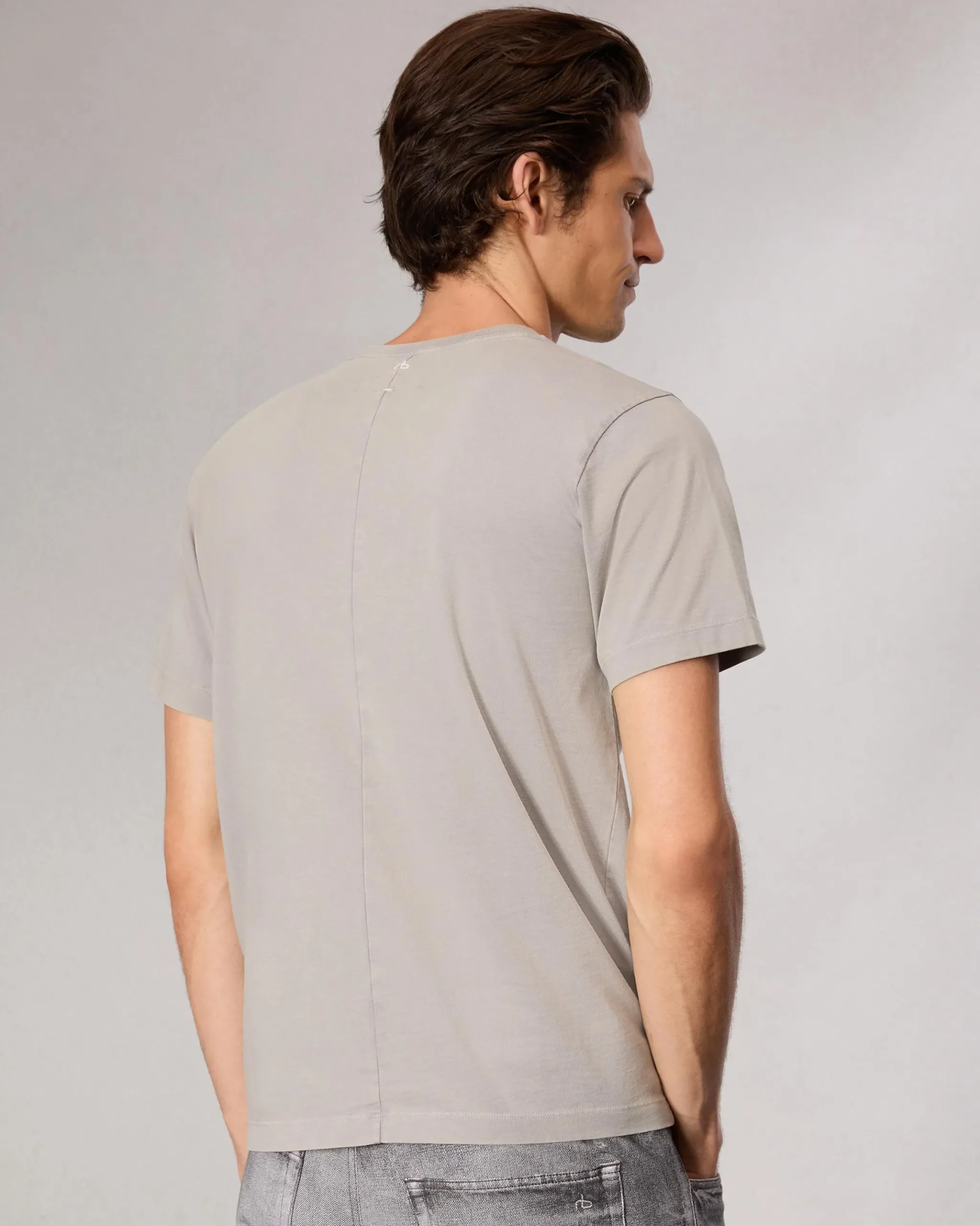 rag & bone rb Number 6 T-Shirt Washed Grey Hot