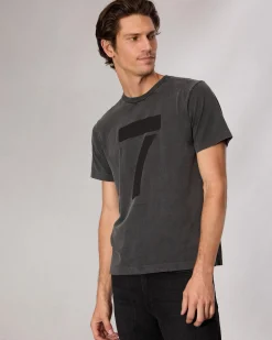rag & bone rb Number 7 T-Shirt Washed Black Discount