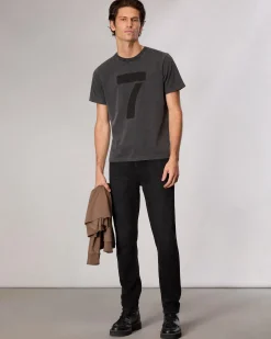 rag & bone rb Number 7 T-Shirt Washed Black Discount