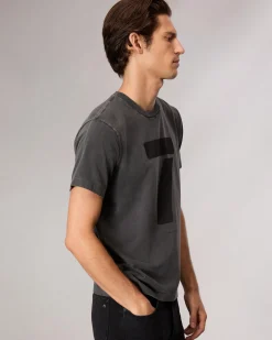 rag & bone rb Number 7 T-Shirt Washed Black Discount