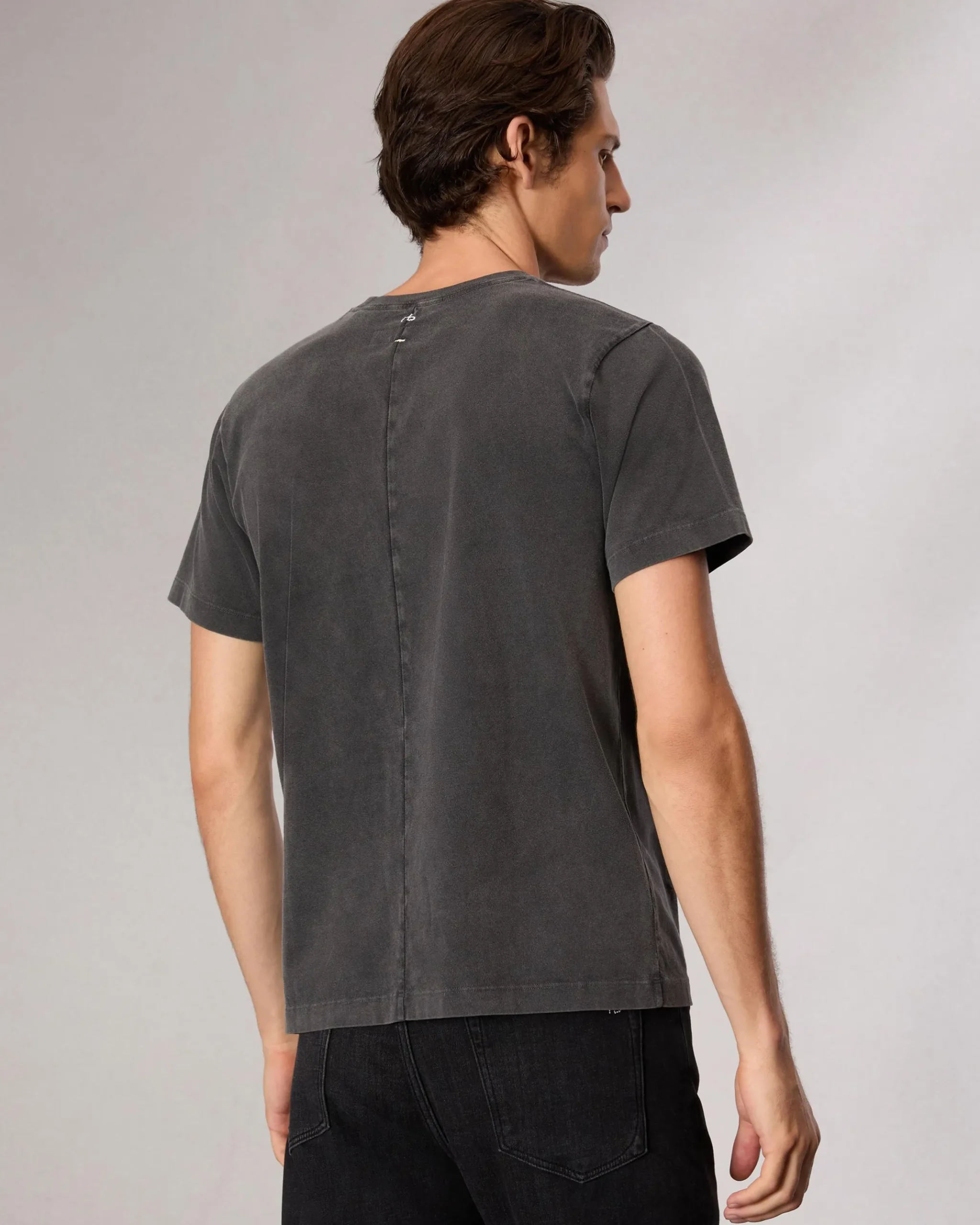 rag & bone rb Number 7 T-Shirt Washed Black Discount