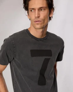 rag & bone rb Number 7 T-Shirt Washed Black Discount