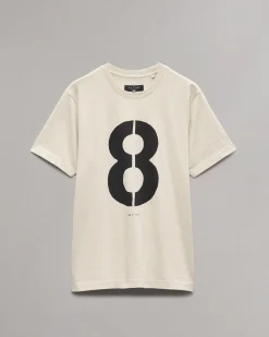 rag & bone rb Number 8 T-Shirt Washed Light Tan Best Sale