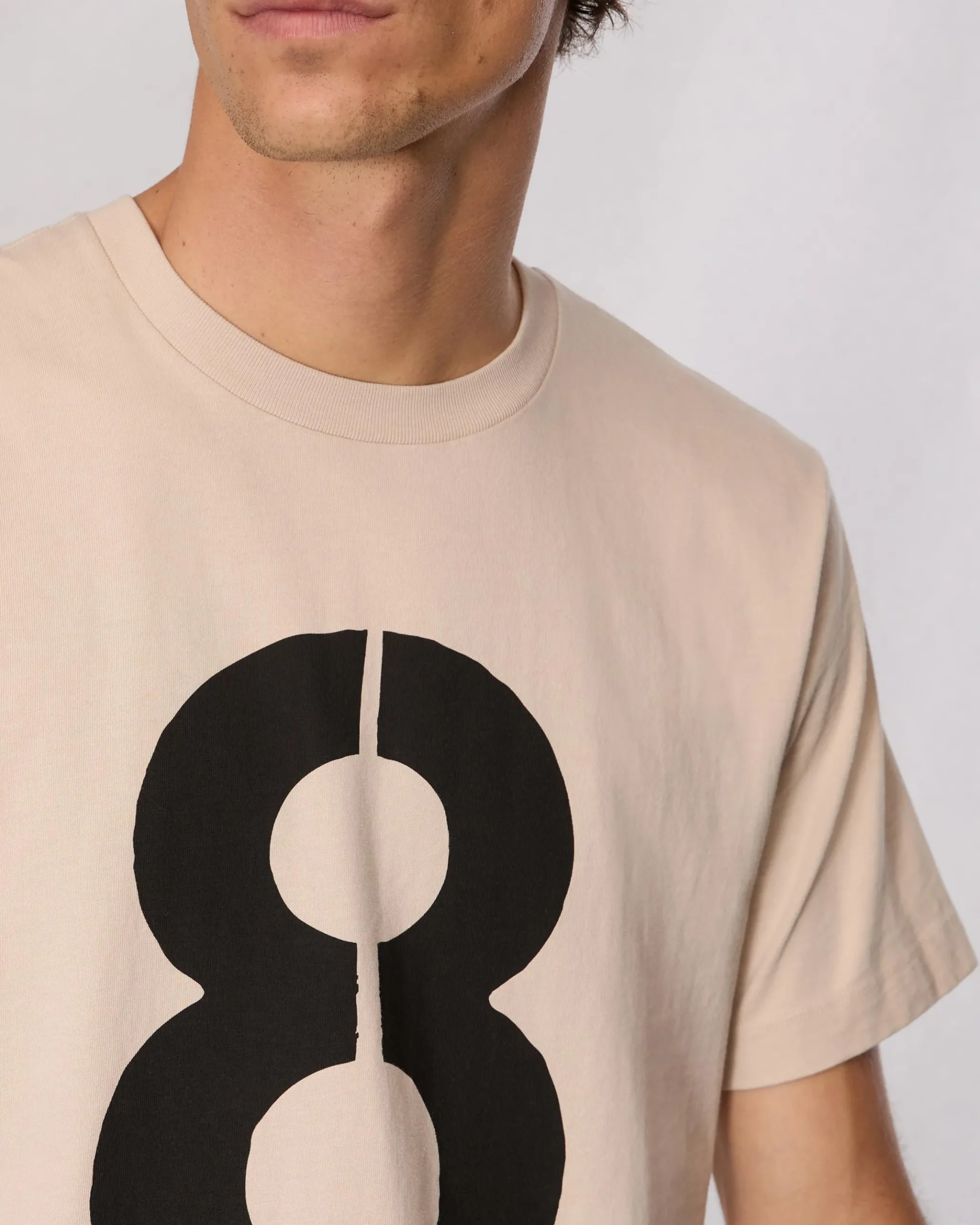 rag & bone rb Number 8 T-Shirt Washed Light Tan Best Sale