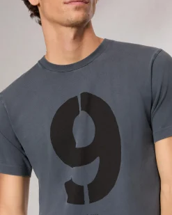 rag & bone rb Number 9 T-Shirt Washed Navy Best
