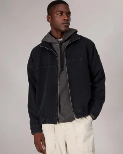 rag & bone rbSTRIDE Denim Track Jacket Inkwell Sale