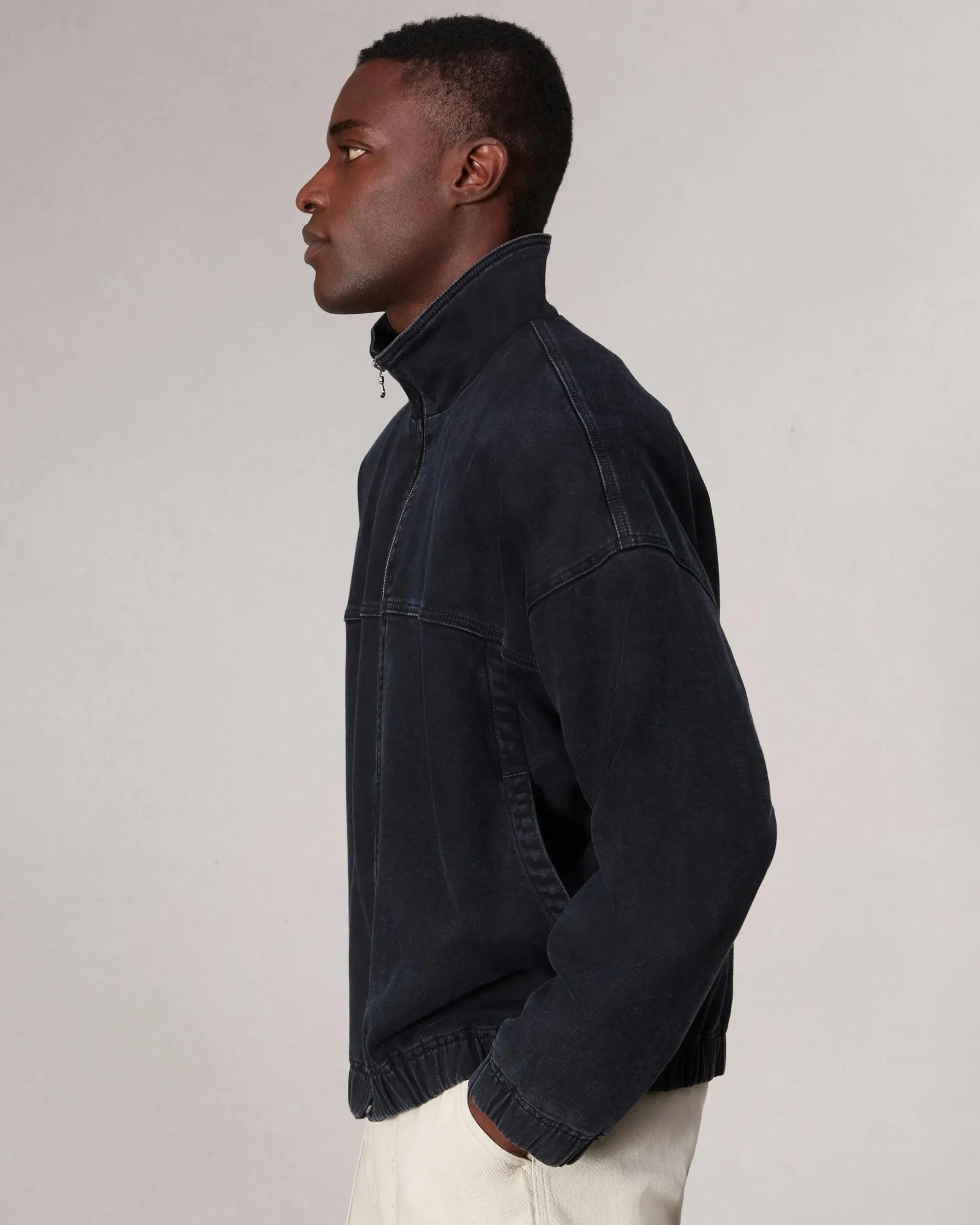 rag & bone rbSTRIDE Denim Track Jacket Inkwell Sale