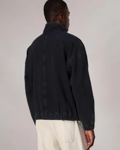 rag & bone rbSTRIDE Denim Track Jacket Inkwell Sale