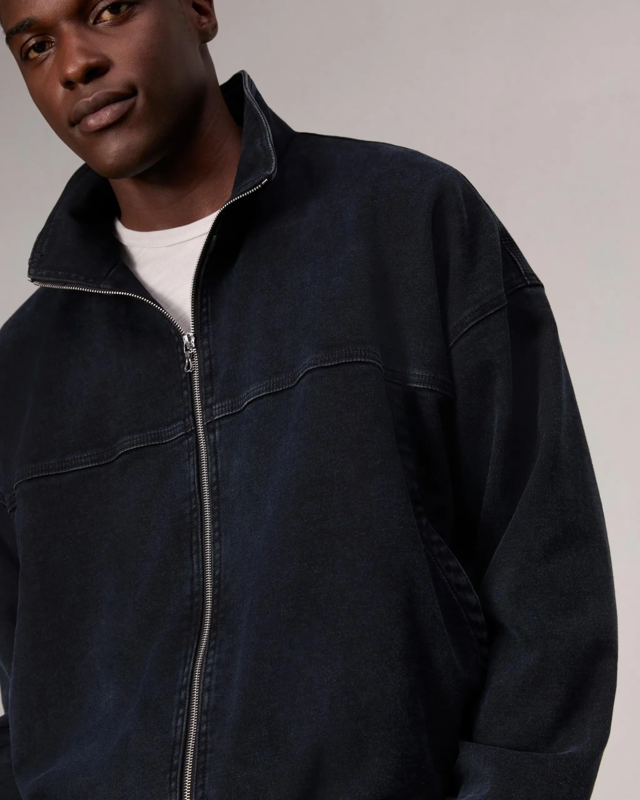 rag & bone rbSTRIDE Denim Track Jacket Inkwell Sale