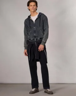rag & bone rbSTRIDE Denim Zip Hoodie Bradbury Shop