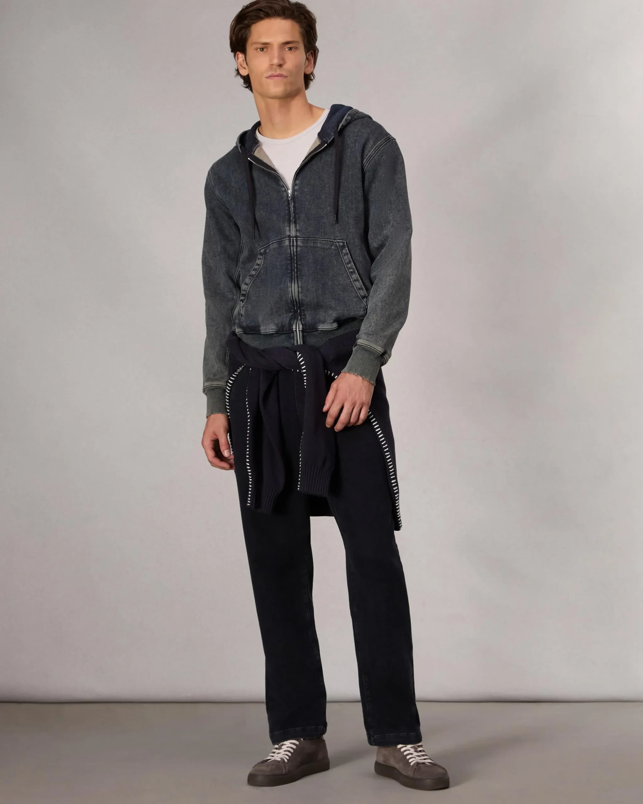 rag & bone rbSTRIDE Denim Zip Hoodie Bradbury Shop