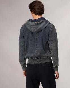 rag & bone rbSTRIDE Denim Zip Hoodie Bradbury Shop