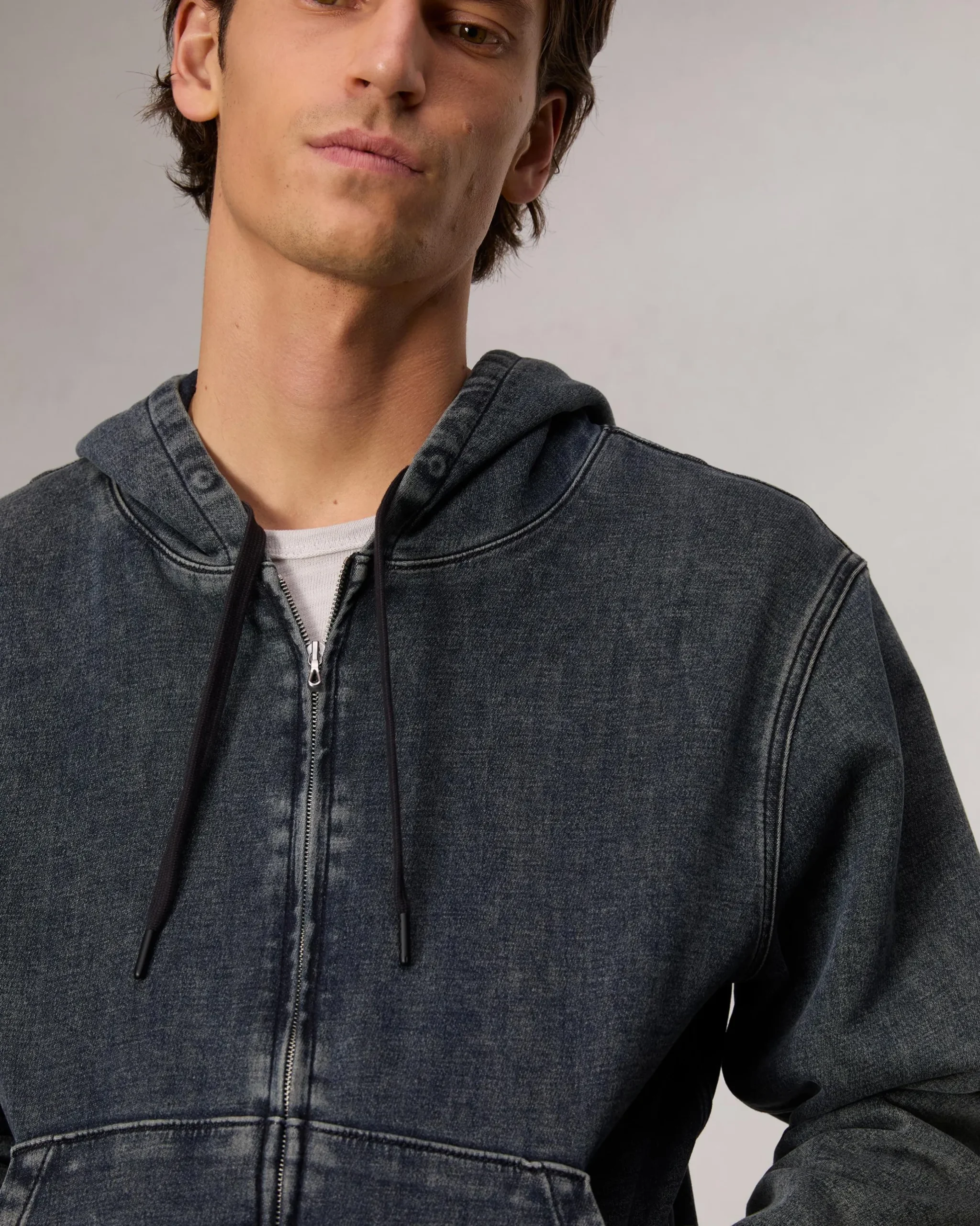 rag & bone rbSTRIDE Denim Zip Hoodie Bradbury Shop