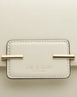 rag & bone Realm Italian Leather Crossbody Bag Antique White New