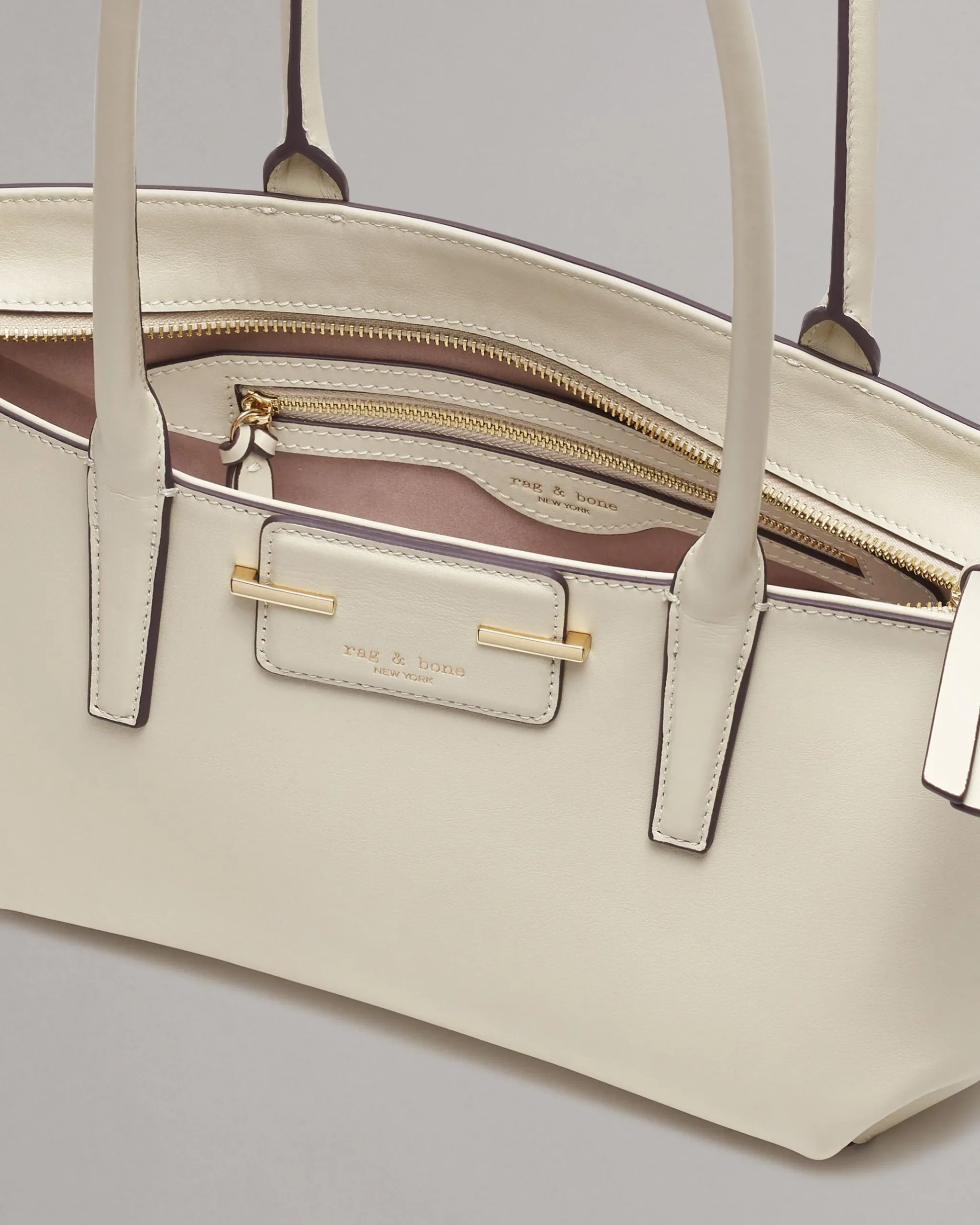 rag & bone Realm Italian Leather Satchel Antique White Online