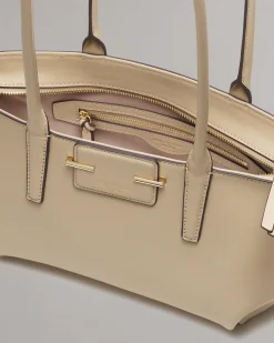 rag & bone Realm Italian Leather Satchel Greige Cheap