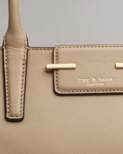 rag & bone Realm Italian Leather Satchel Greige Cheap