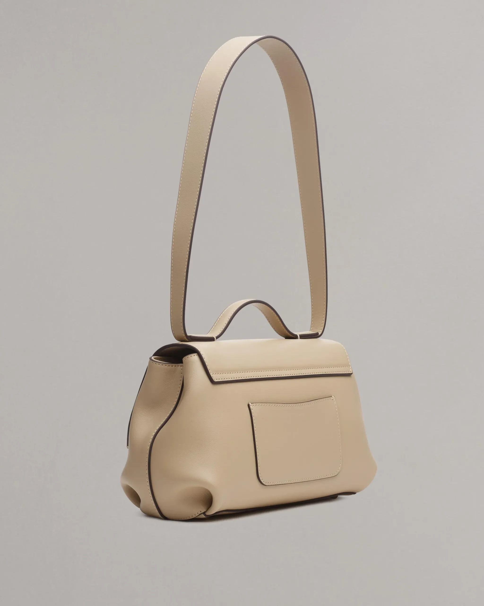rag & bone Realm Italian Leather Top Handle Bag Greige Shop