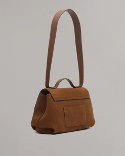 rag & bone Realm Italian Suede Top Handle Bag Golden Brown Online