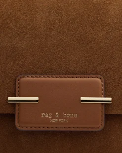 rag & bone Realm Italian Suede Top Handle Bag Golden Brown Online