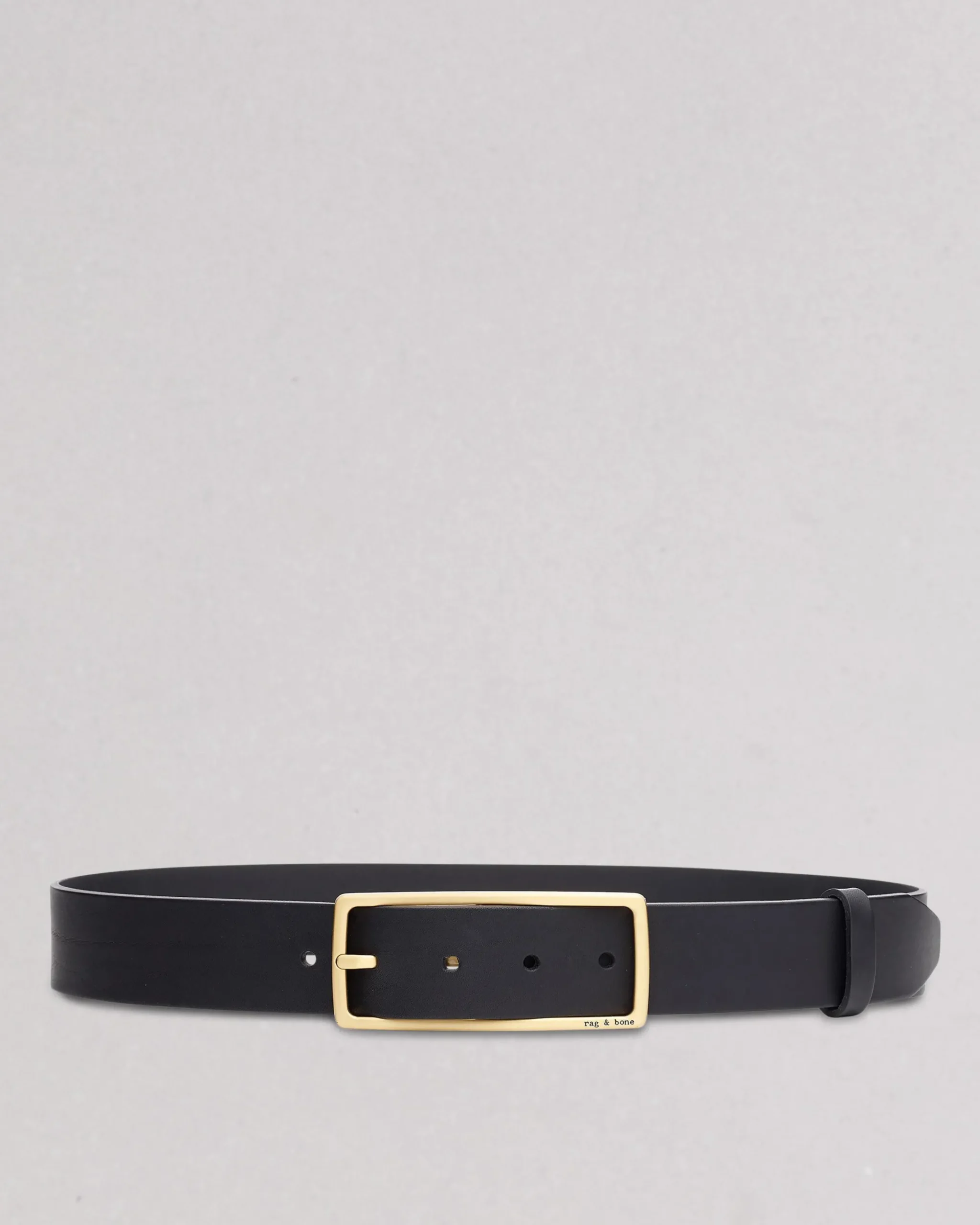 rag & bone Rebound Leather Belt Black Flash Sale