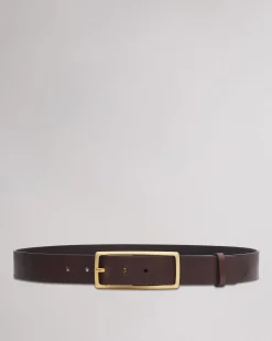 rag & bone Rebound Leather Belt Dark Espresso Discount