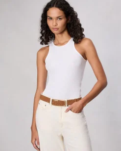 rag & bone Rebound Suede Belt Brownwood Suede Hot