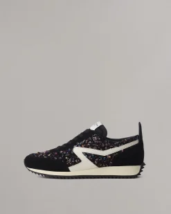 rag & bone Retro Runner Sneaker Black Multi Clearance