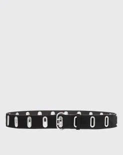 rag & bone River Suede Belt Black Suede Store