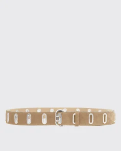 rag & bone River Suede Belt Light Sand Flash Sale