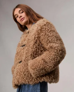 rag & bone Sabrina Shearling Jacket Light Brown Best Sale
