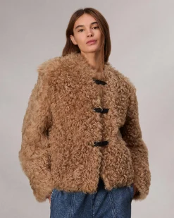 rag & bone Sabrina Shearling Jacket Light Brown Best Sale