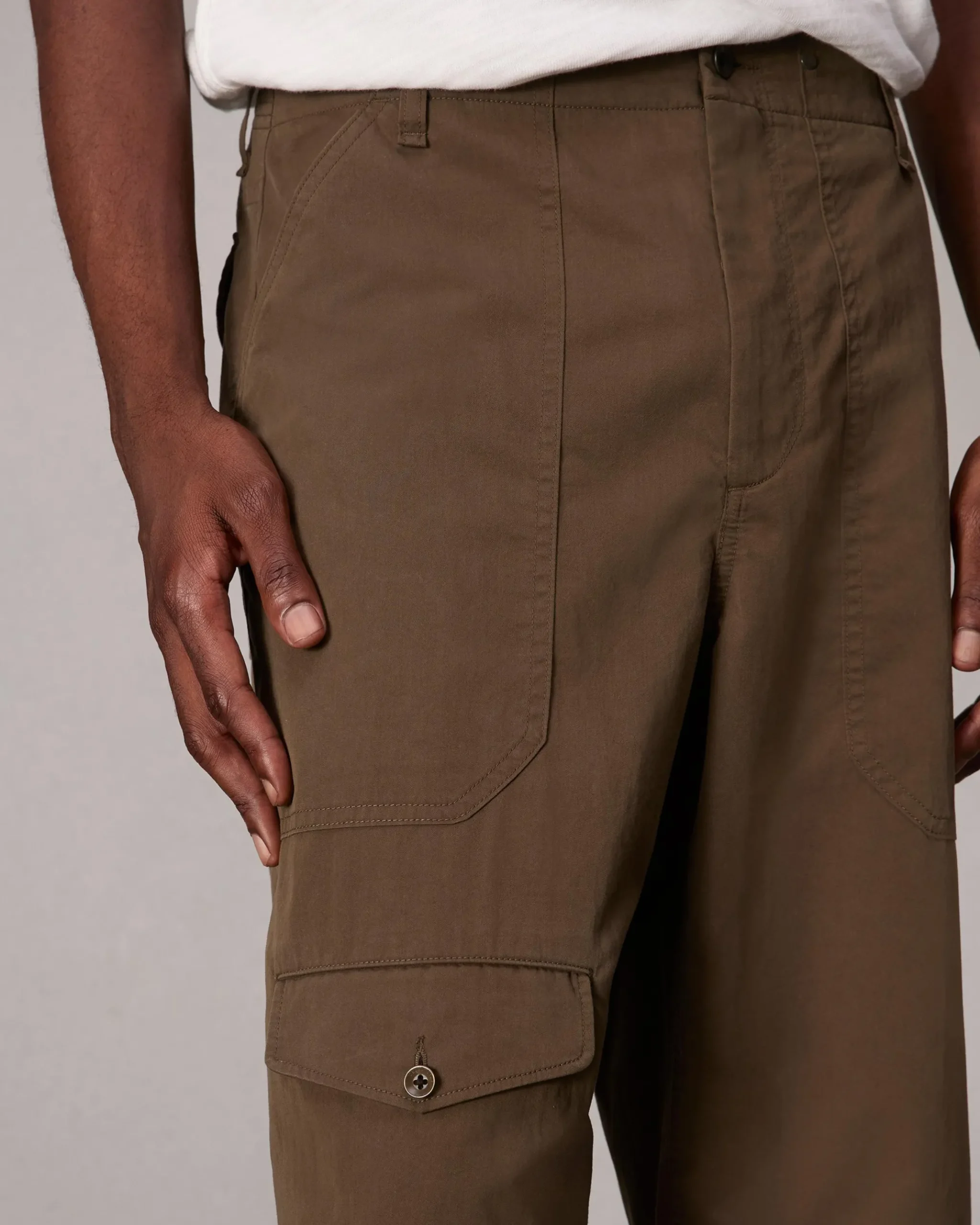 rag & bone Samson Cotton-Blend Cargo Pant Gravel Sale
