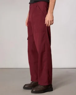 rag & bone Samson Cotton-Blend Cargo Pant Maroon Best Sale