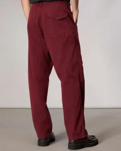 rag & bone Samson Cotton-Blend Cargo Pant Maroon Best Sale