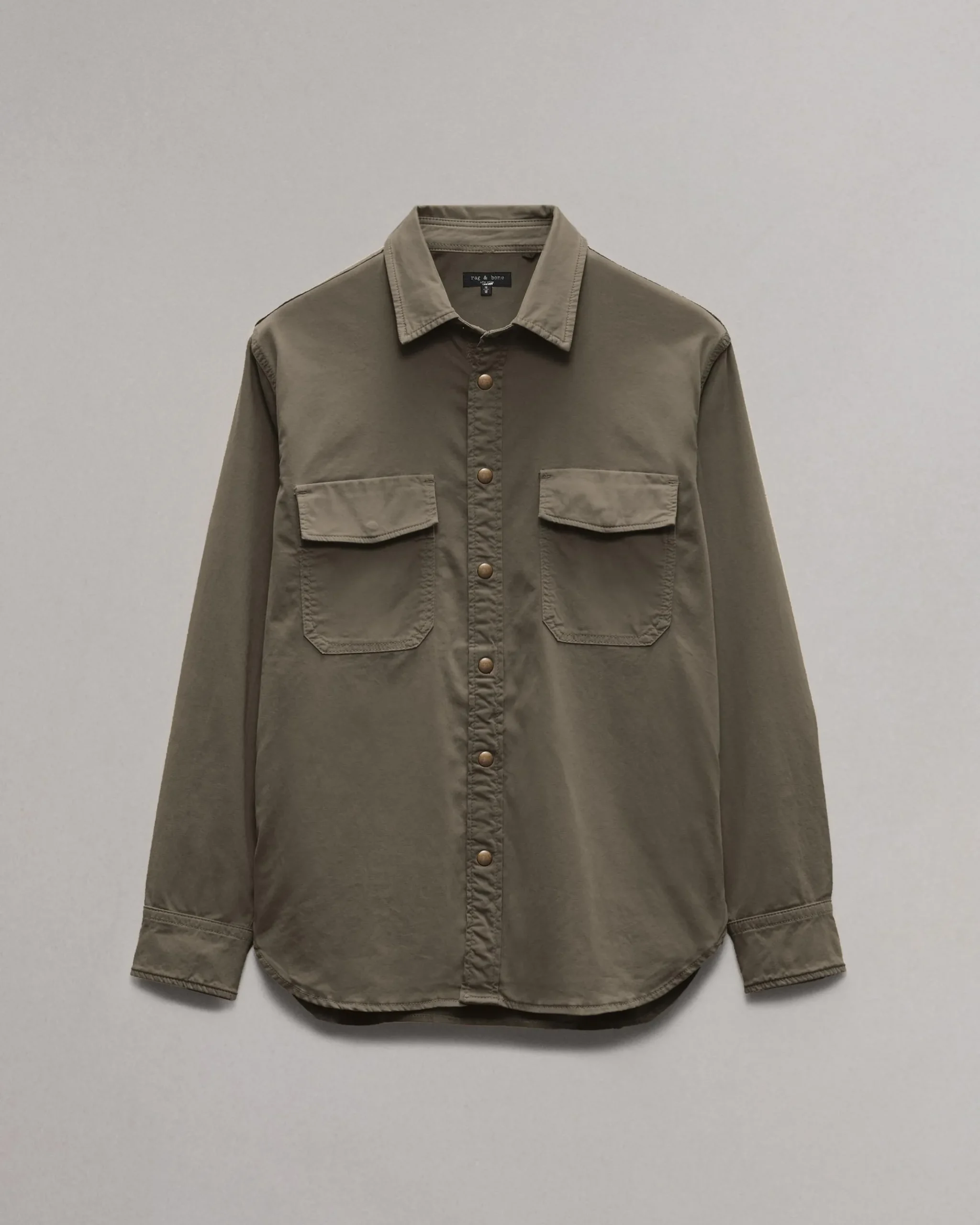rag & bone Sateen CPO Shirt Jacket Dark Army Discount