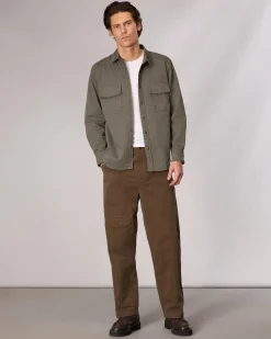 rag & bone Sateen CPO Shirt Jacket Dark Army Discount