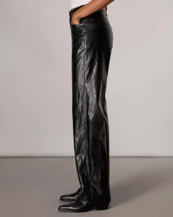 rag & bone Shea Faux Leather Pant Black Cheap