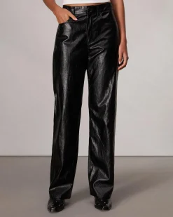 rag & bone Shea Faux Leather Pant Black Cheap