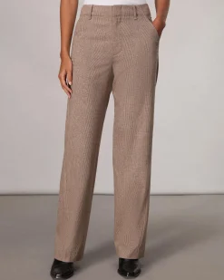 rag & bone Shea Full-Length Plaid Pant Camel Plaid Best