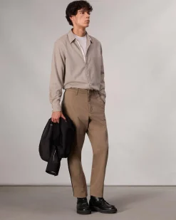 rag & bone Shift Cotton-Blend Pants Dark Army Fashion