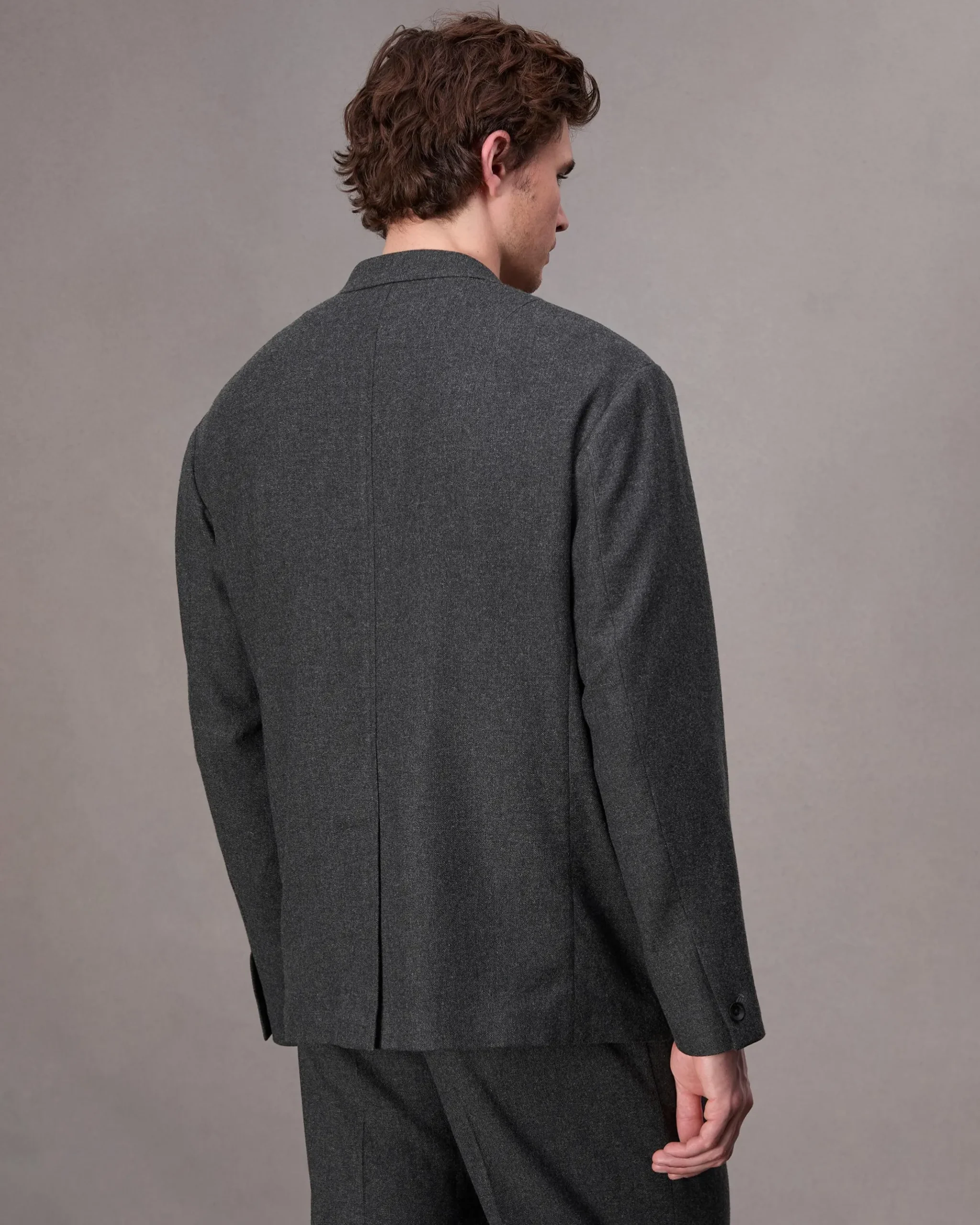 rag & bone Shift Flannel Blazer Heather Grey Best Sale