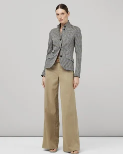 rag & bone Slade Cotton Plaid Blazer Blue Plaid Cheap