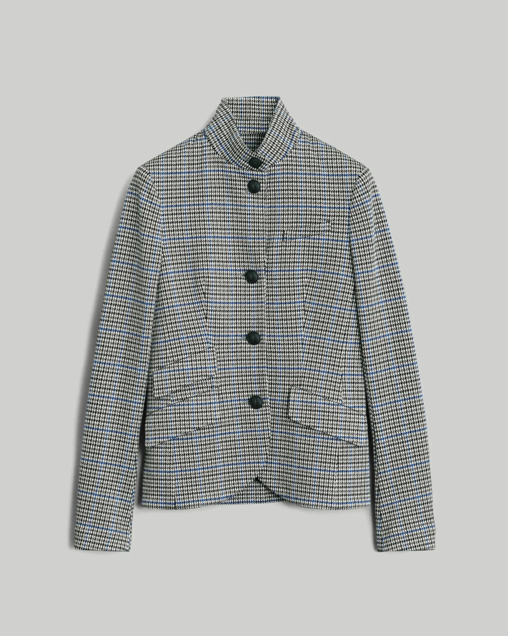rag & bone Slade Cotton Plaid Blazer Blue Plaid Cheap