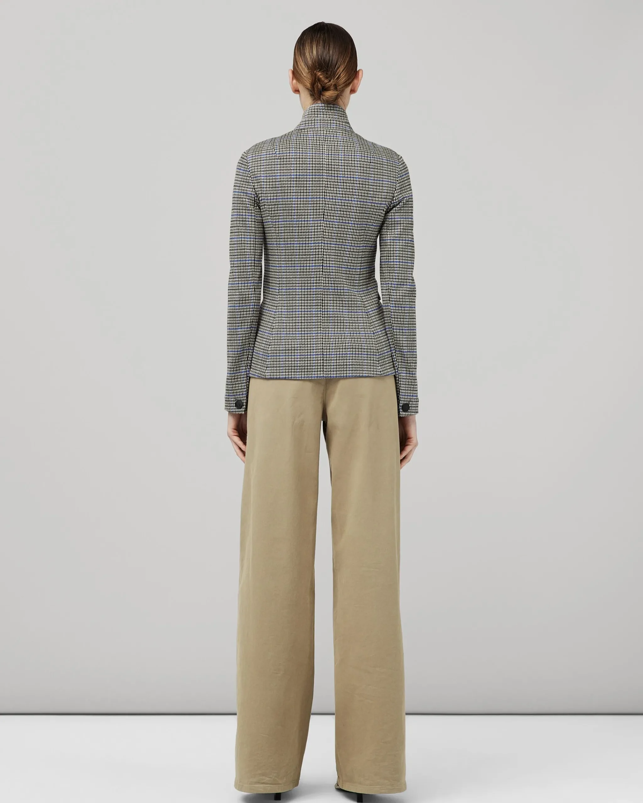 rag & bone Slade Cotton Plaid Blazer Blue Plaid Cheap