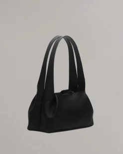 rag & bone Slade Italian Calf Leather Shoulder Bag Black Flash Sale
