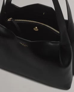 rag & bone Slade Italian Calf Leather Tote Bag Black Cheap