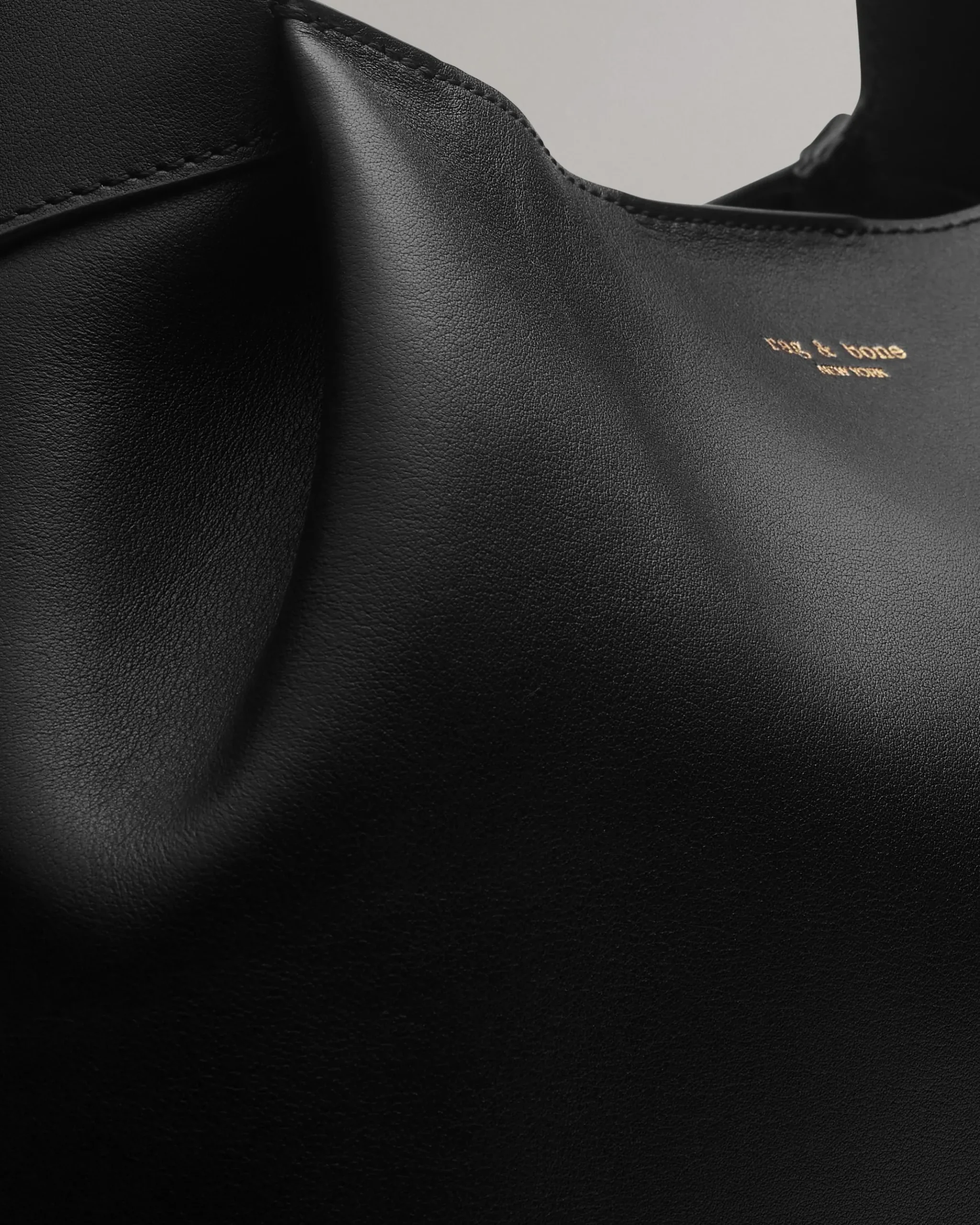rag & bone Slade Italian Calf Leather Tote Bag Black Cheap