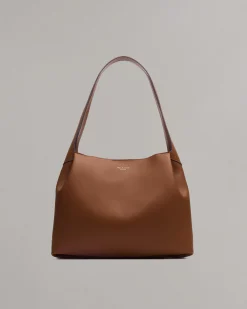 rag & bone Slade Italian Calf Leather Tote Bag Cognac Fashion